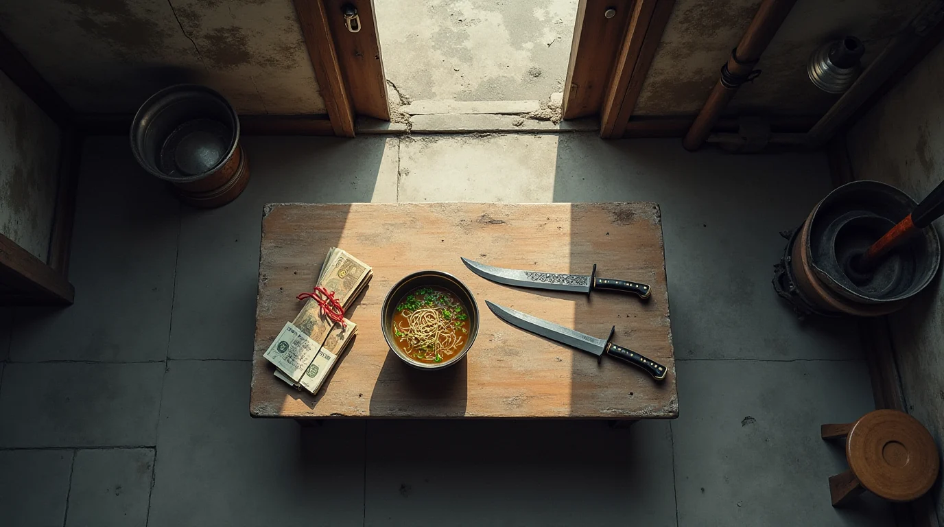 A Bowl of Yangchun Noodles illustration